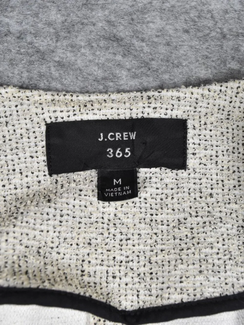 J. Crew 365 Cream Bouclé Work Business Casual Open Blazer Women Size Medium